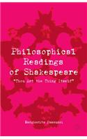 Philosophical Readings of Shakespeare