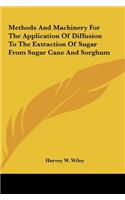 Methods And Machinery For The Application Of Diffusion To The Extraction Of Sugar From Sugar Cane And Sorghum