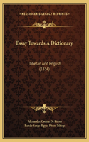 Essay Towards A Dictionary