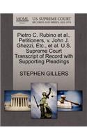 Pietro C. Rubino Et Al., Petitioners, V. John J. Ghezzi, Etc., Et Al. U.S. Supreme Court Transcript of Record with Supporting Pleadings