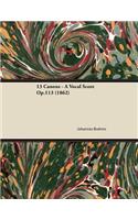 13 Canons - A Vocal Score Op.113 (1862)