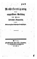 Rechtfertigung der angegriffenen Vorlesung des Herrn Hofraths v. Sonnenfels