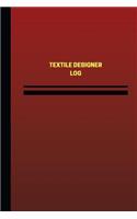 Textile Designer Log (Logbook, Journal - 124 pages, 6 x 9 inches): Textile Designer Logbook (Red Cover, Medium)(Unique Logbook/Record Books)