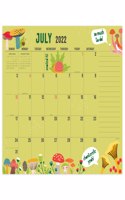 Cal 2023- Academic Year July 2022 - June 2023 Monthly Theme Large Desk Pad Monthly Blotter