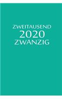 zweitausend zwanzig 2020: Ladyplaner 2020 A5 Türkisblau