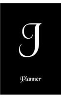 J: Letter Journal Monogram Minimalist Lined Notebook To Do List Undated Daily Planner for Personal and Business Activities with Check Boxes to Help you