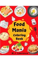 Food Mania Coloring Book