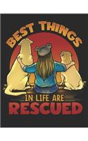 Best Things in Life are Rescued: Planner Weekly and Monthly for 2020 Calendar Business Planners Organizer For To do list 8,5" x 11" Dog Doggy Supplies Collars Leashes Accessories