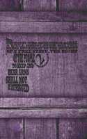 Firearms Inventory Personal Log Book: Purple Barn Wood Shooting Practice Notebook for Women