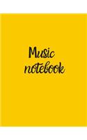 Blank Sheet Music Notebook, Notebook for Musicians, Music Composition Notebook: Ready to save your songs for the composer, students