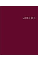 Sketchbook: Unlined Notebook for Drawing, Doodling, Sketching or Writing - Letter Size (8.5" x 11"), 120 Pages - Premium Velvet Minimalist Cover vol. 12