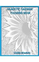 Realistic 'Gazania' Coloring Book