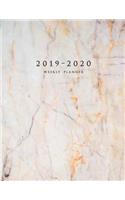 2019-2020 Weekly Planner: Large Two Year Planner with To-Do List (Marble Planner Volume 7)