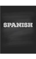 Spanish Notebook College Ruled