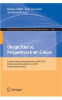 Design Science: Perspectives from Europe