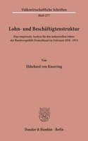 Lohn- Und Beschaftigtenstruktur