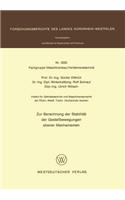 Zur Berechnung der Stabilität der Gestellbewegungen ebener Mechanismen