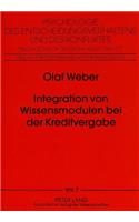 Integration Von Wissensmodulen Bei Der Kreditvergabe