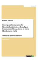 Bildung des Strompreises für Haushaltskunden eines ehemaligen kommunalen Monopolisten in einem liberalisierten Markt: Am Beispiel der Stadtwerke Düsseldorf AG(German)
