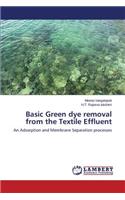 Basic Green dye removal from the Textile Effluent