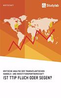 Ist TTIP Fluch oder Segen? Kritische Analyse der Transatlantischen Handels- und Investitionspartnerschaft