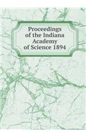 Proceedings of the Indiana Academy of Science 1894