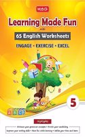 MTG 65 English Grammar Worksheets Class 5 - (Learning Made Fun) Workbooks to Improve Your Writing Skills, Grammar Concept & Enrich Your Vocabulary (Based on CBSE/NCERT)