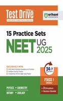 Arihant Test Drive 15 Practice Sets for NEET UG 2025 | With 3000 Most Probable Questions for Practice | Problem Solving Tactics | PYQ | Doubt Solver | NEET 2024 Solved Paper | Physics, Chemistry, Biology, Zoology | for Exam 2025