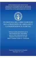 En defensa del libre ejercicio de la profesión de Abogado y la Independencia Judicial