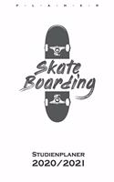 Skateboarding Studienplaner 2020/21: Semesterplaner (Studentenkalender) für alle Liebhaber und Fans des schnellen Sports auf Rädern