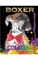 Boxer Coloriage Pour Adulte: 100 images à colorier - Boxer Chien - Livre de Coloriage Adulte Anti Stress - Format A4