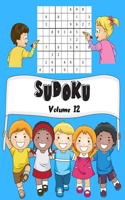 Sudoku: Volume 12 - 150 Sudoku Pour Enfants Avec Solutions - Facile - 1 Grilles Par Page- Grand Format, 8,5"x11".