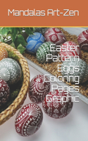 Easter Pattern Eggs Coloring Pages Graphic