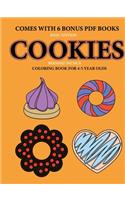 Coloring Book for 4-5 Year Olds (Cookies)