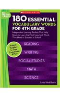 180 Essential Vocabulary Words for 4th Grade: Independent Learning Packets That Help Students Learn the Most Important Words They Need to Succeed in School(Best Practices in Action)