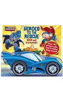DC Super Friends: Heroes to the Rescue: Book and 3-D Playset(4 Playbox)