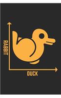 Rabbit Duck: Great Rabbit Duck math pun quote Notebook / Journal / Diary. Great for math fans, mathematical graphs specialists, teachers, students and true math 