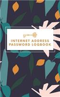 Internet Address Password Logbook: keep and remind Usernames and Passwords, Modern Password Keeper, Calligraphy and Hand Lettering Design