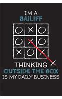 I'm a BAILIFF: Thinking Outside The Box - Blank Dotted Job Customized Notebook. Funny Profession Accessories. Office Supplies, Work Colleague Leaving Gift, Co-Work