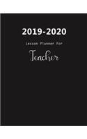 2019-2020 Lesson Planner For Teacher
