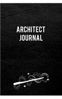 Architect Journal: Blank Line Architect Journal / Planner / Career / Co-Worker / Job Gift (6 x 9 - 110 Wide Pages)