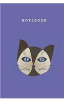 Cat Notebook: BLANK LINED NOTEBOOK CAT THEME COVER version 14
