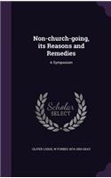 Non-church-going, its Reasons and Remedies