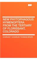 New Phytophagous Hymenoptera from the Tertiary of Florissant, Colorado