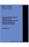 Environmental Impact Statements for License Renewal of the National Bureau of Standards Reactor: Final Report