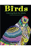 Birds Coloring Book for Adults: Doodle and Relaxing Patterns