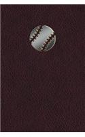 Monogram Baseball Journal: (51 Monogram Maroon 365 Lined)