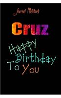 Cruz: Happy Birthday To you Sheet 9x6 Inches 120 Pages with bleed - A Great Happybirthday Gift