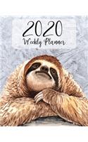 2020 Weekly Planner: One-The-Go Weekly Planning Calendar, Gifts For Sloth Lovers