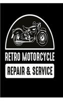 Retro Motorcycle Repair and Service notebook